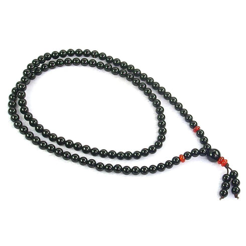 Black Agate Mala